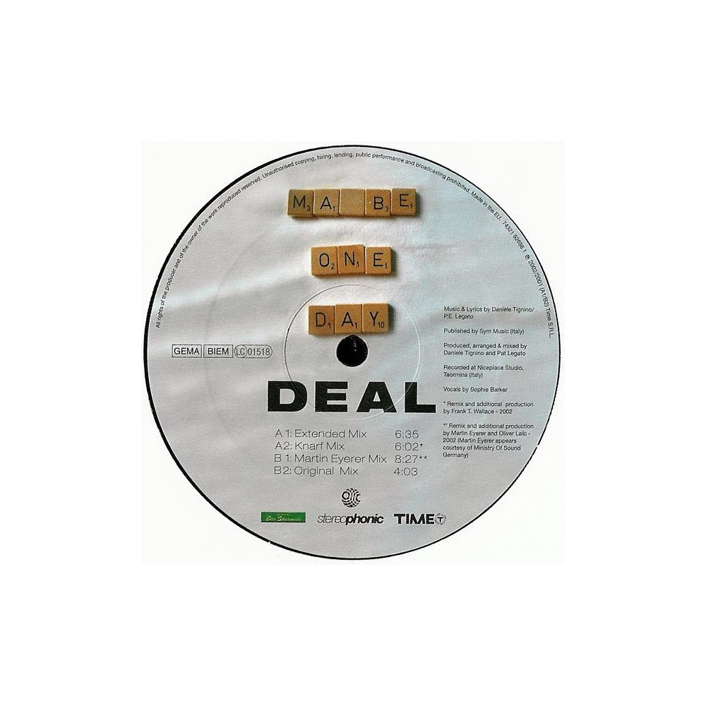 Deal ‎– Maybe One Day 