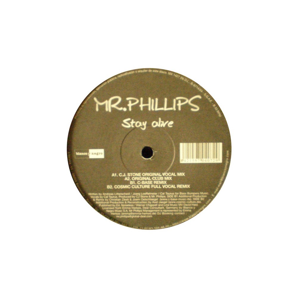 Mr. Phillips ‎– Stay Alive 