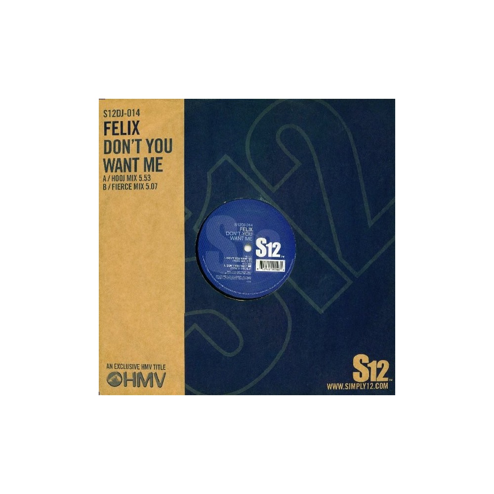 Felix - Don't You Want Me (REEDICIÓN UK)