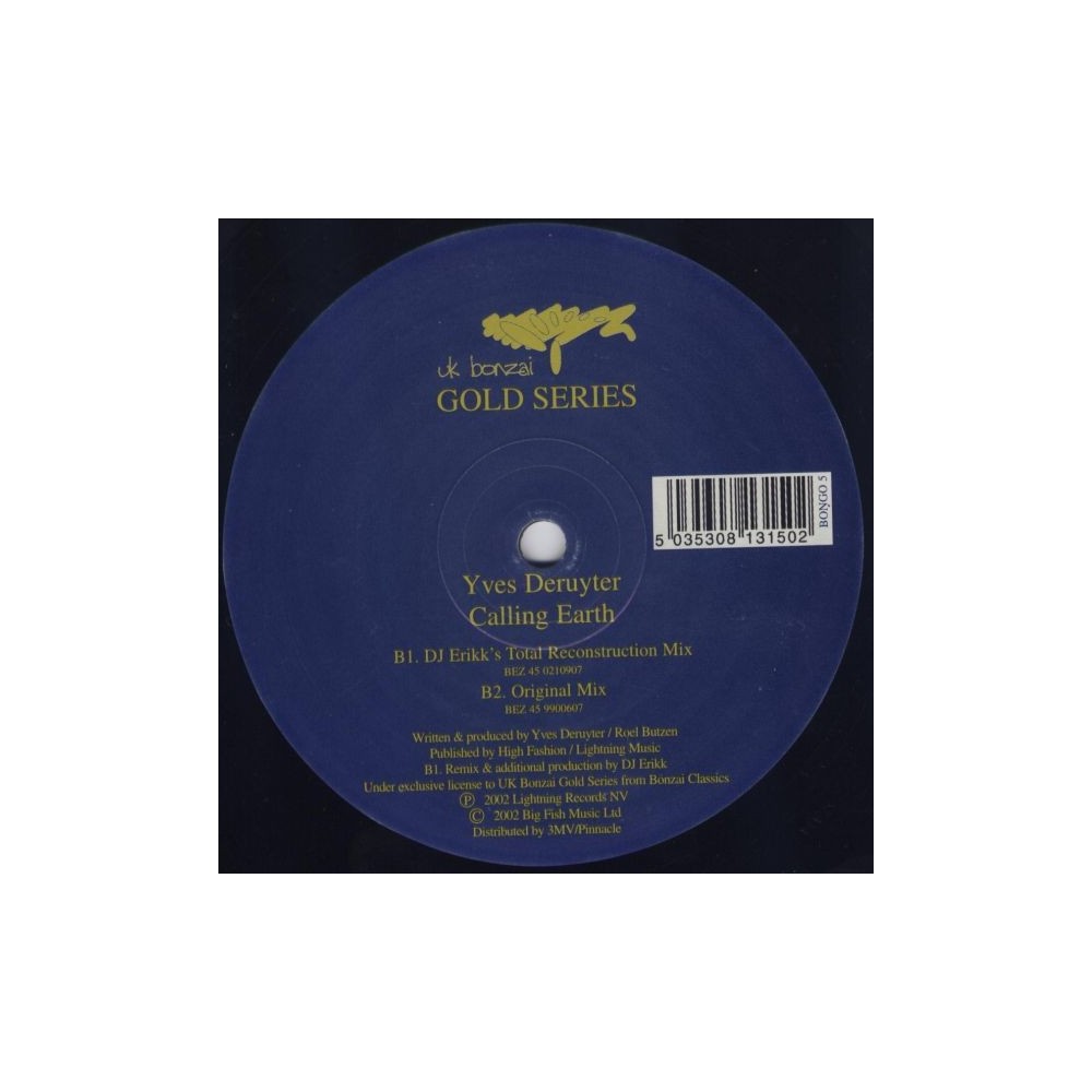 Yves Deruyter ‎– Calling Earth 2002 