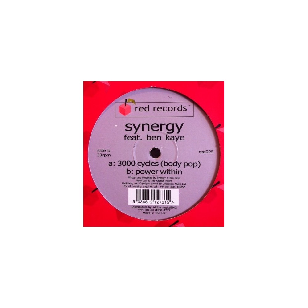 Ben Kaye & Synergy ‎– 3000 Cycles (Body Pop) / Power Within (DISCO RAUL SOTO)