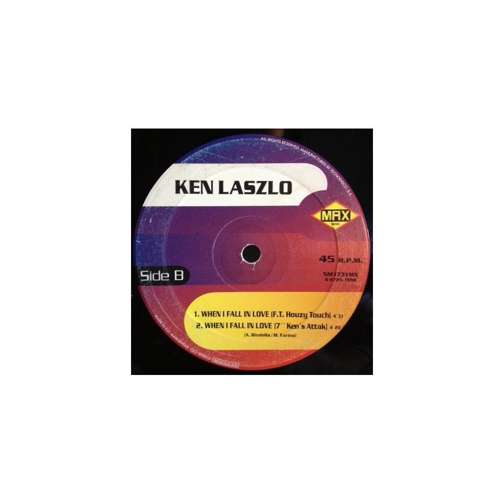Ken Laszlo ‎– When I Fall In Love 