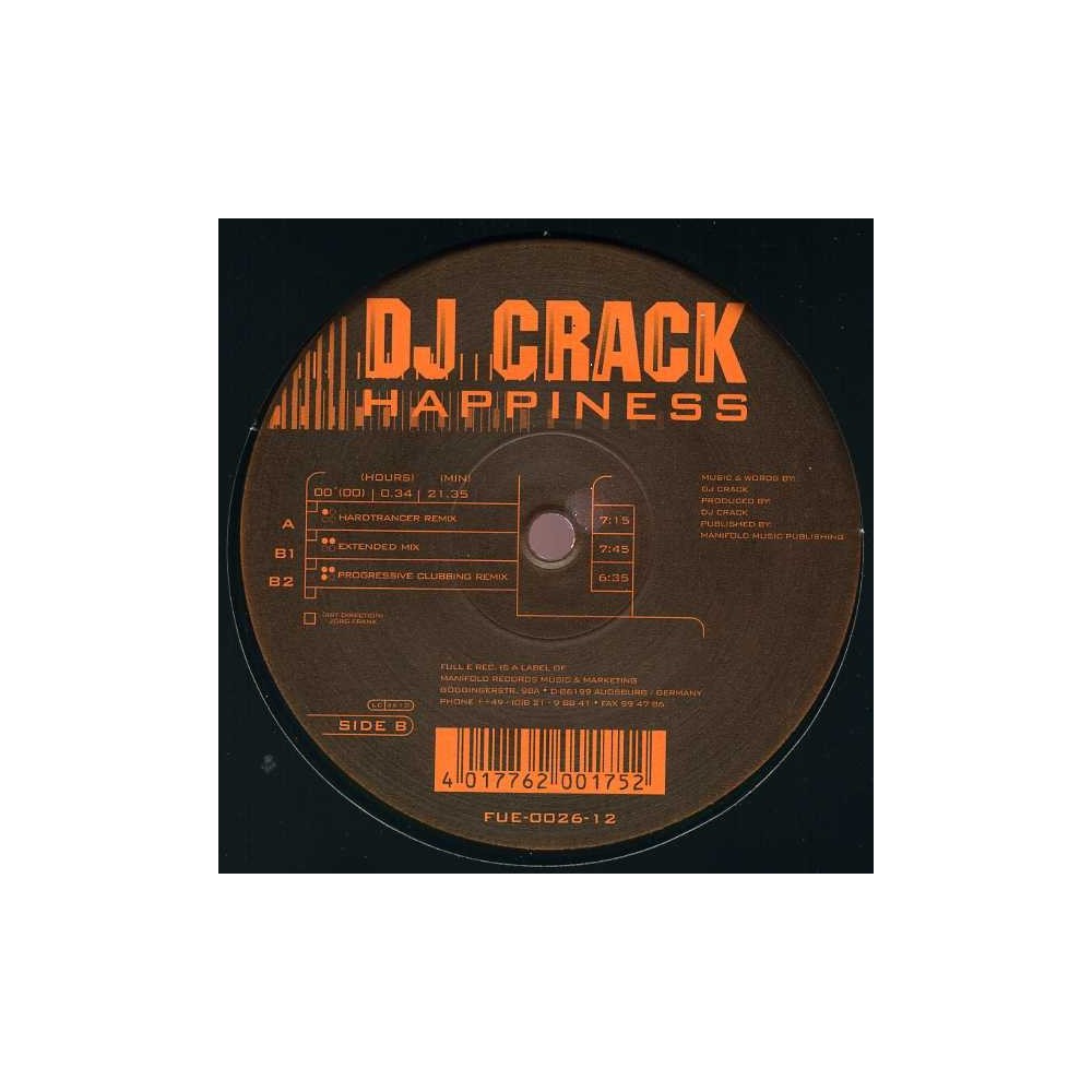  DJ Crack ‎– Happiness 