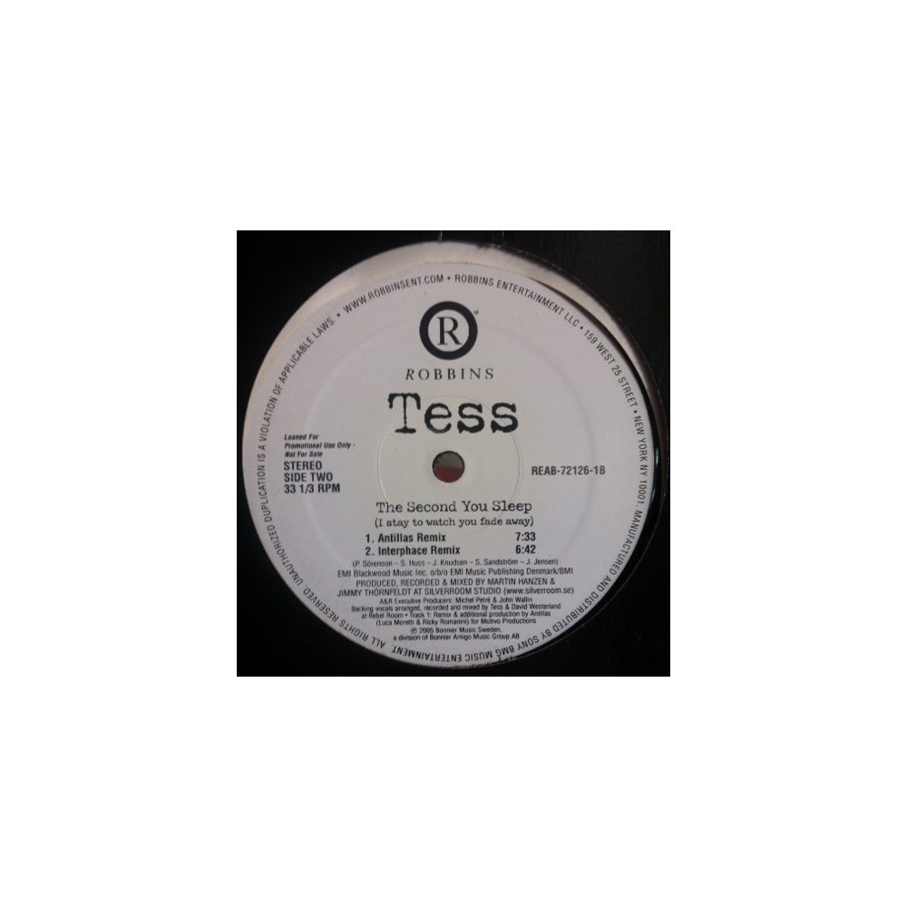 Tess ‎– The Second You Sleep (IMPORT)