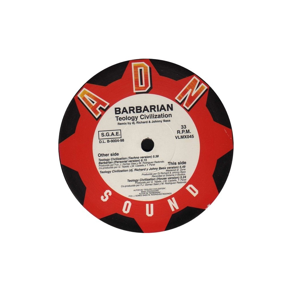 Barbarian  ‎– Teology Civilization