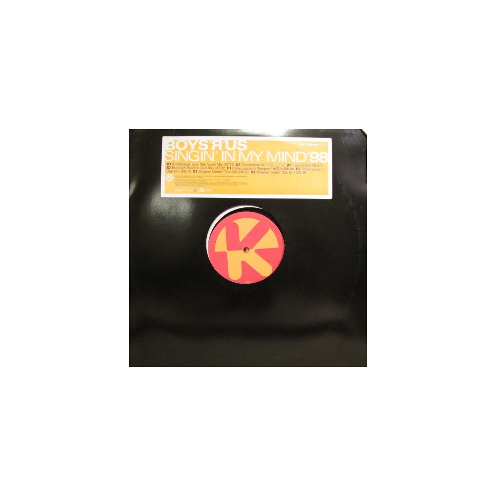 Boys-R-Us - Singin' In My Mind '98 (IMPORT.TEMÓN¡¡¡¡¡¡¡¡¡¡¡¡¡ ) 
