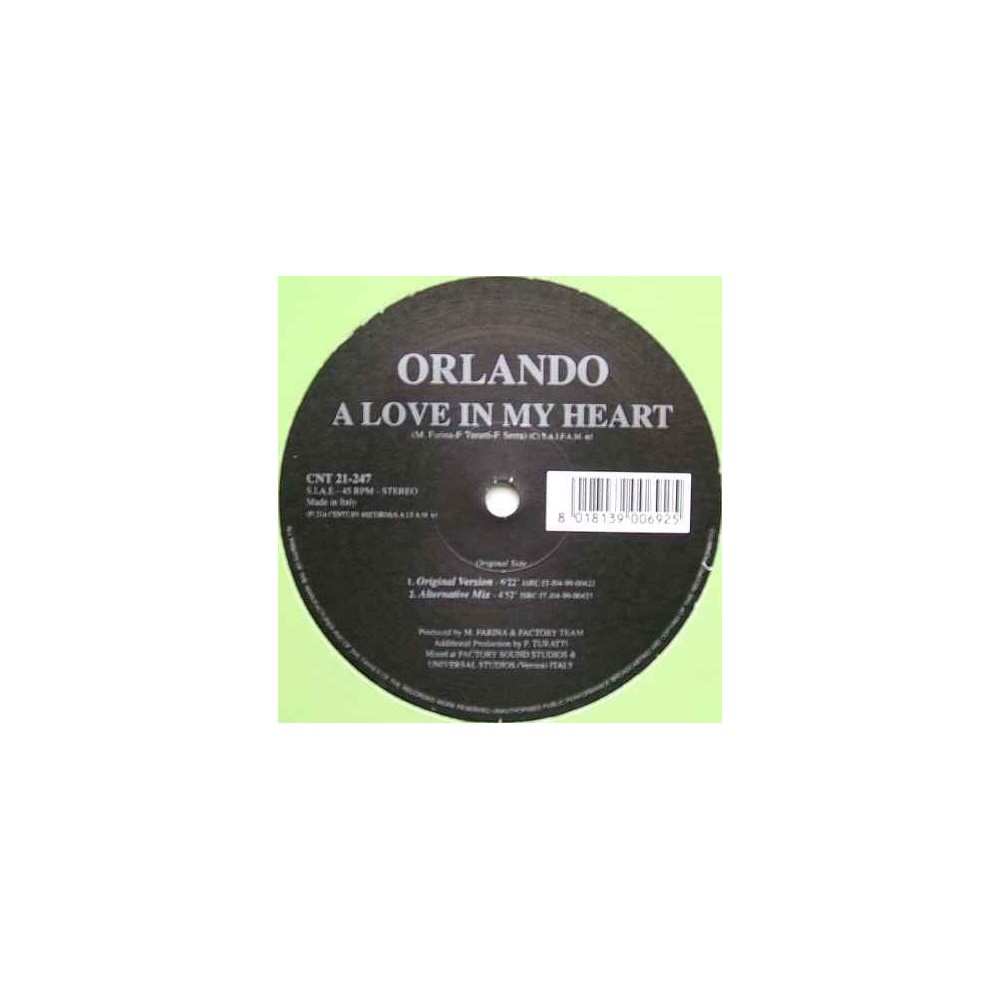 Orlando  ‎– A Love In My Heart