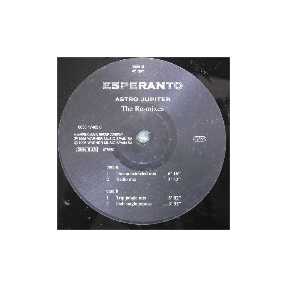 Esperanto ‎– Astro Jupiter The Re-mixes