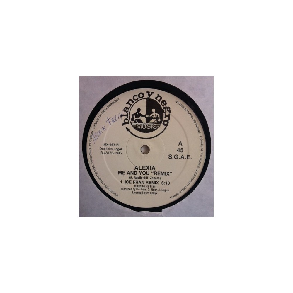 Alexia ‎– Me And You (Remix)
