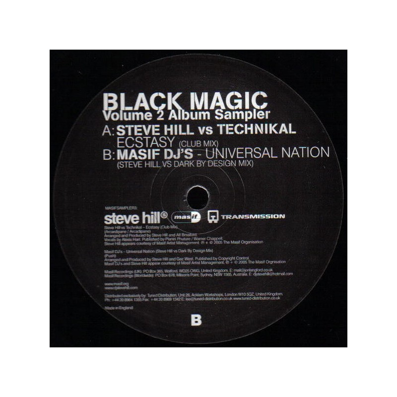 Steve Hill vs Technikal / Masif DJ's - Black Magic Album Sampler (Volume 2)