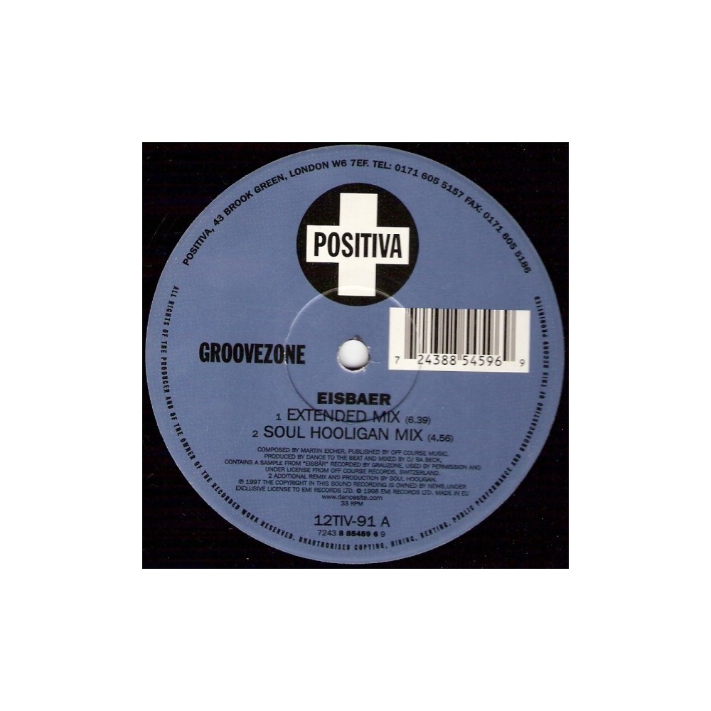 Groovezone ‎– Eisbaer (SELLO POSITIVA)