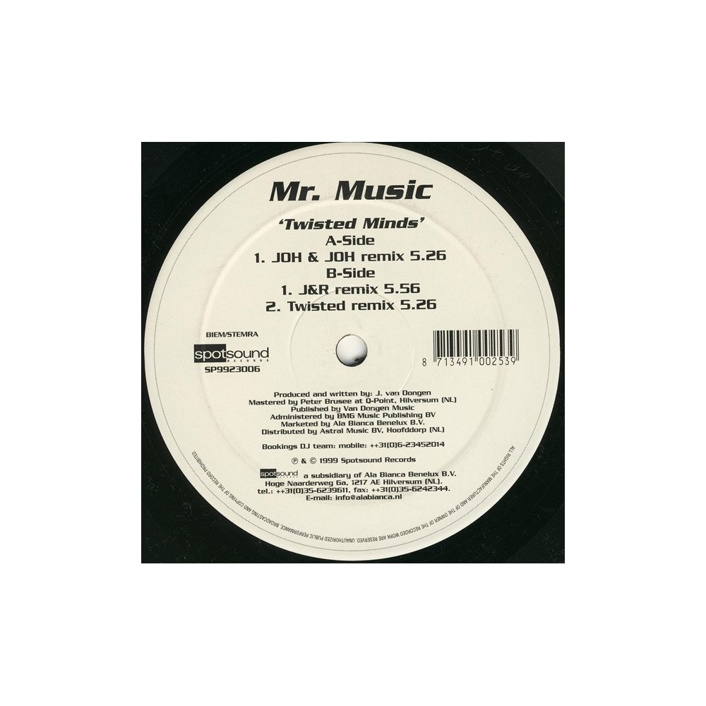 Mr. Music ‎– Twisted Minds 