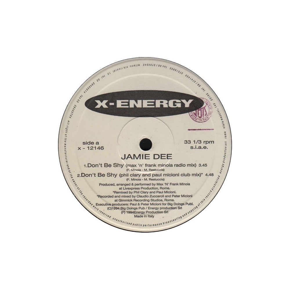 Jamie Dee - Don't Be Shy (IMPORT)