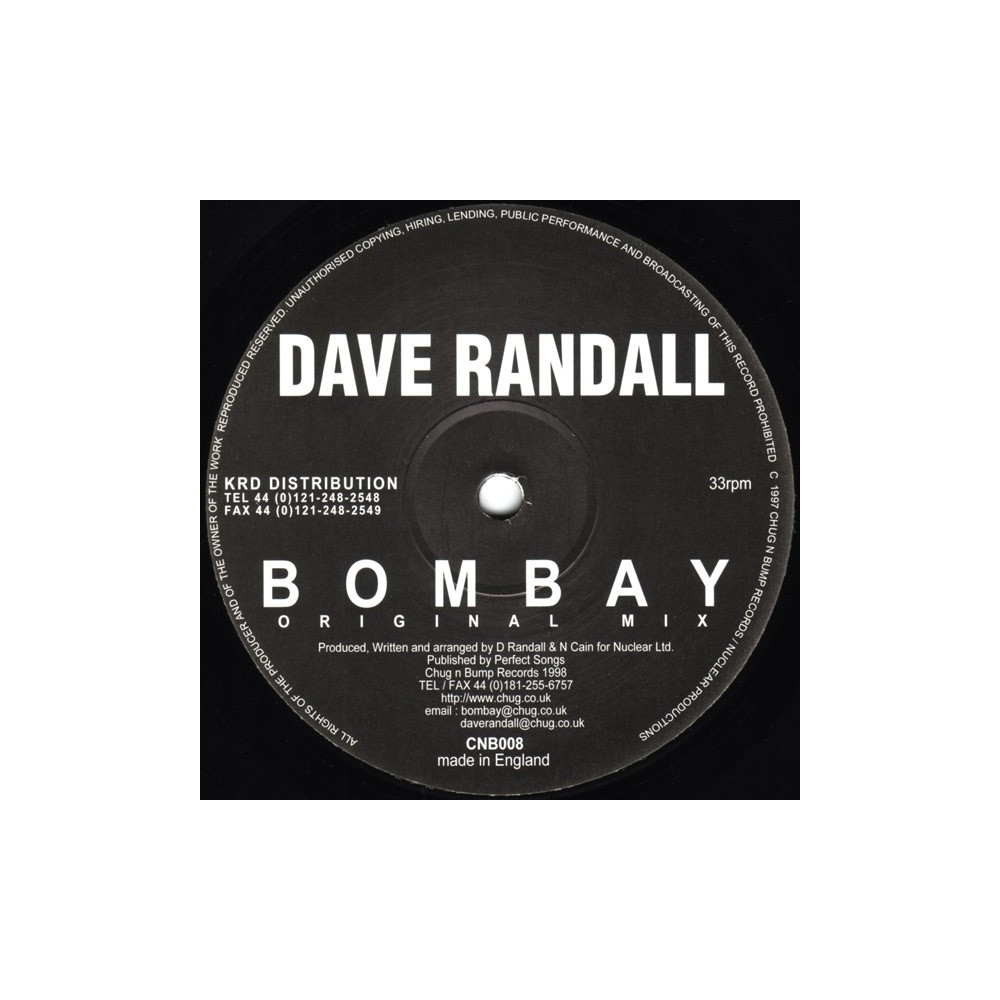 Dave Randall ‎– Bombay 
