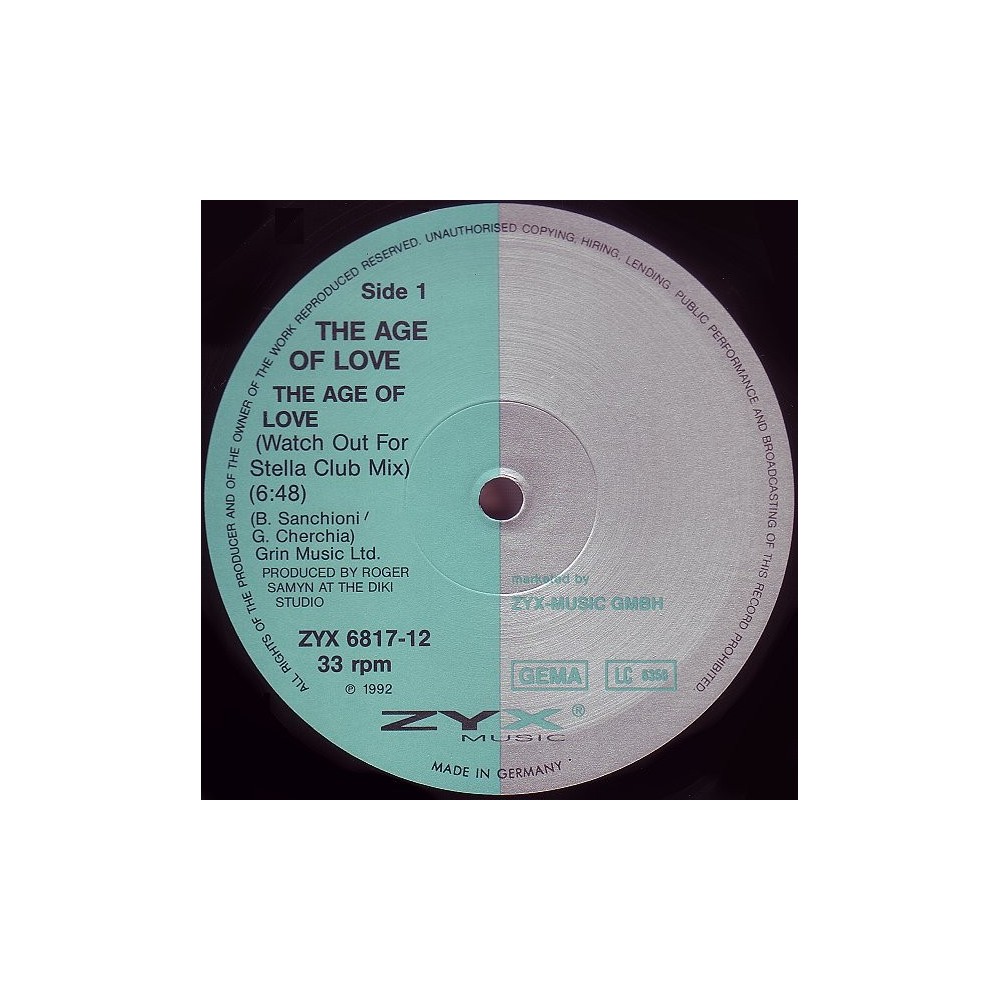 Age Of Love ‎– The Age Of Love (Watch Out For Stella Club Mix) 