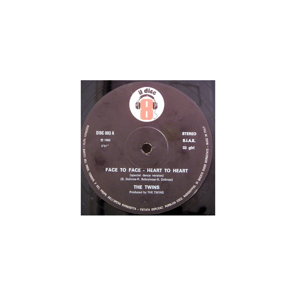 The Twins ‎– Face To Face - Heart To Heart
