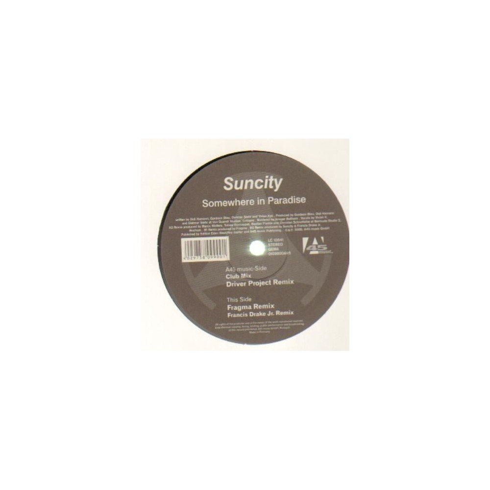 Suncity ‎– Somewhere In Paradise