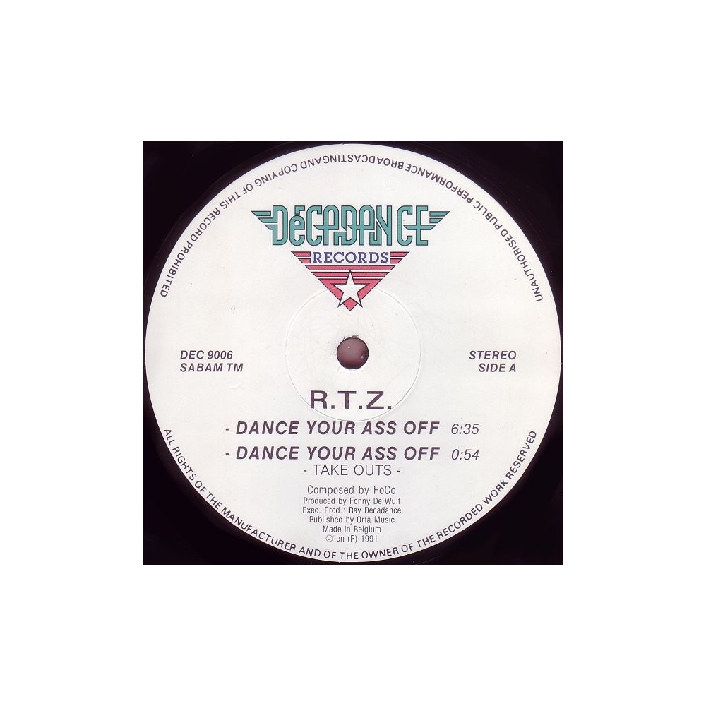 RTZ – Dance Your Ass Off (IMPORT)