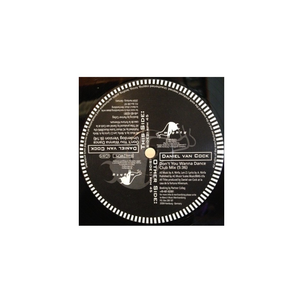 Daniel Van Cock ‎– Don't You Wanna Dance 