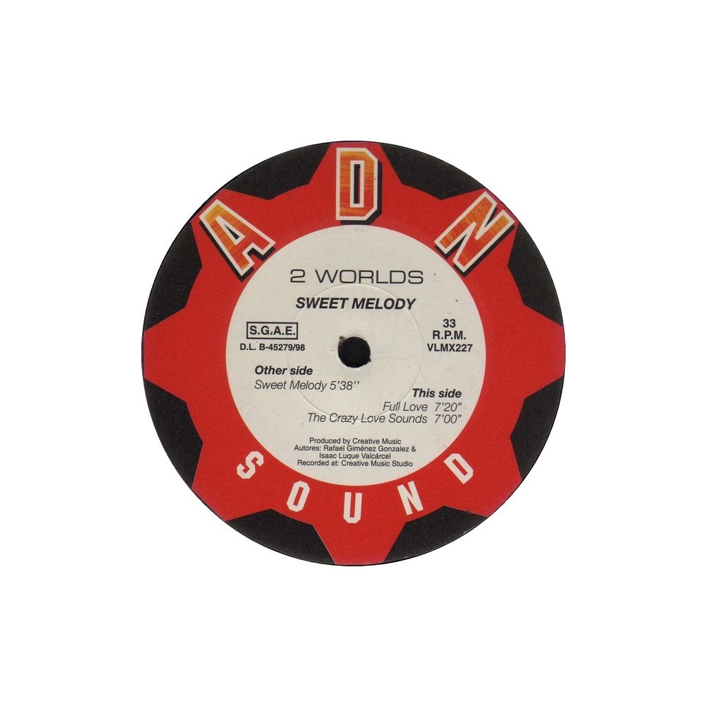2 Worlds ‎– Sweet Melody 