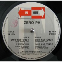 Zero PH ‎– Can't Wait Tonight 