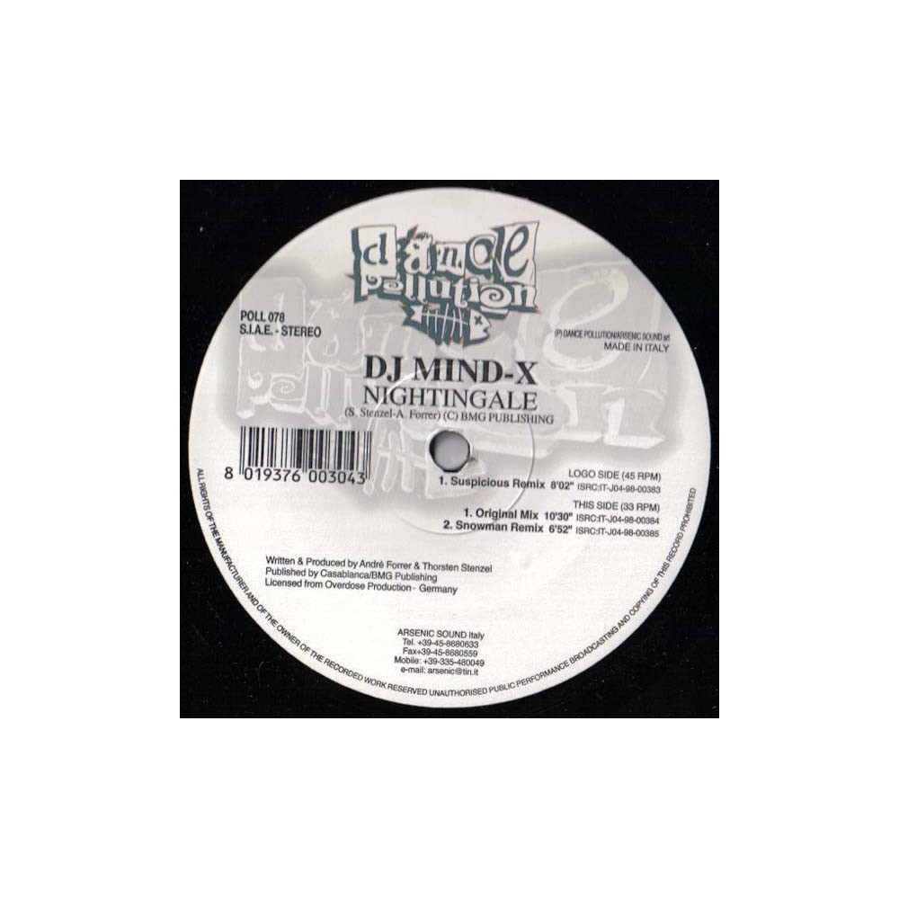 DJ Mind-X ‎– Nightingale