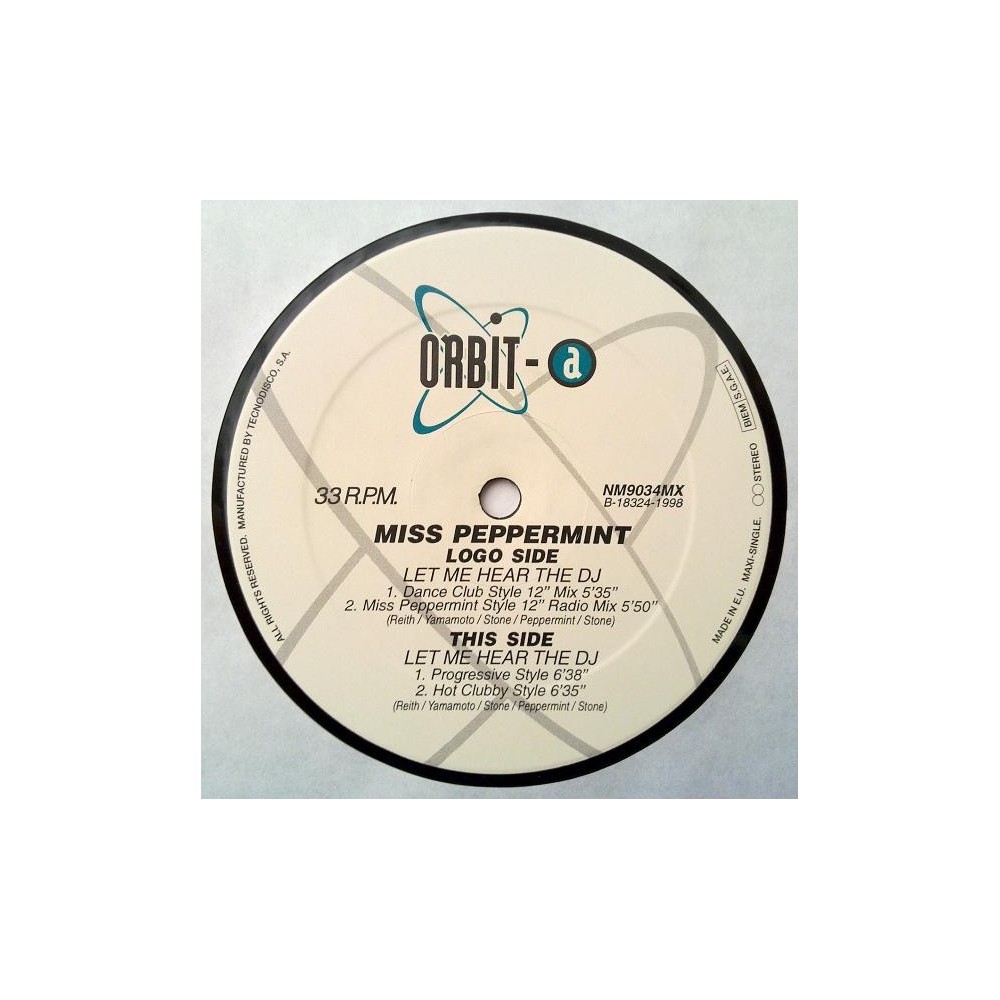 Miss Peppermint – Let Me Hear The DJ (SELLO ORBIT-A¡¡)