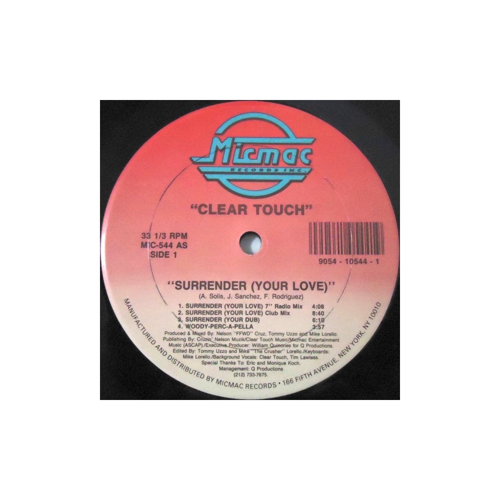 Clear Touch ‎– Surrender (Your Love)