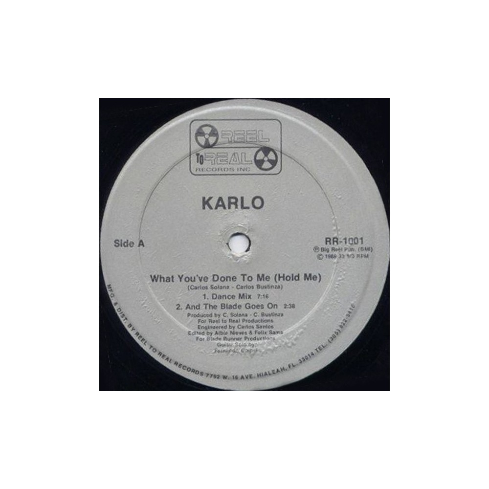 Karlo ‎– What You've Done To Me (Hold Me)