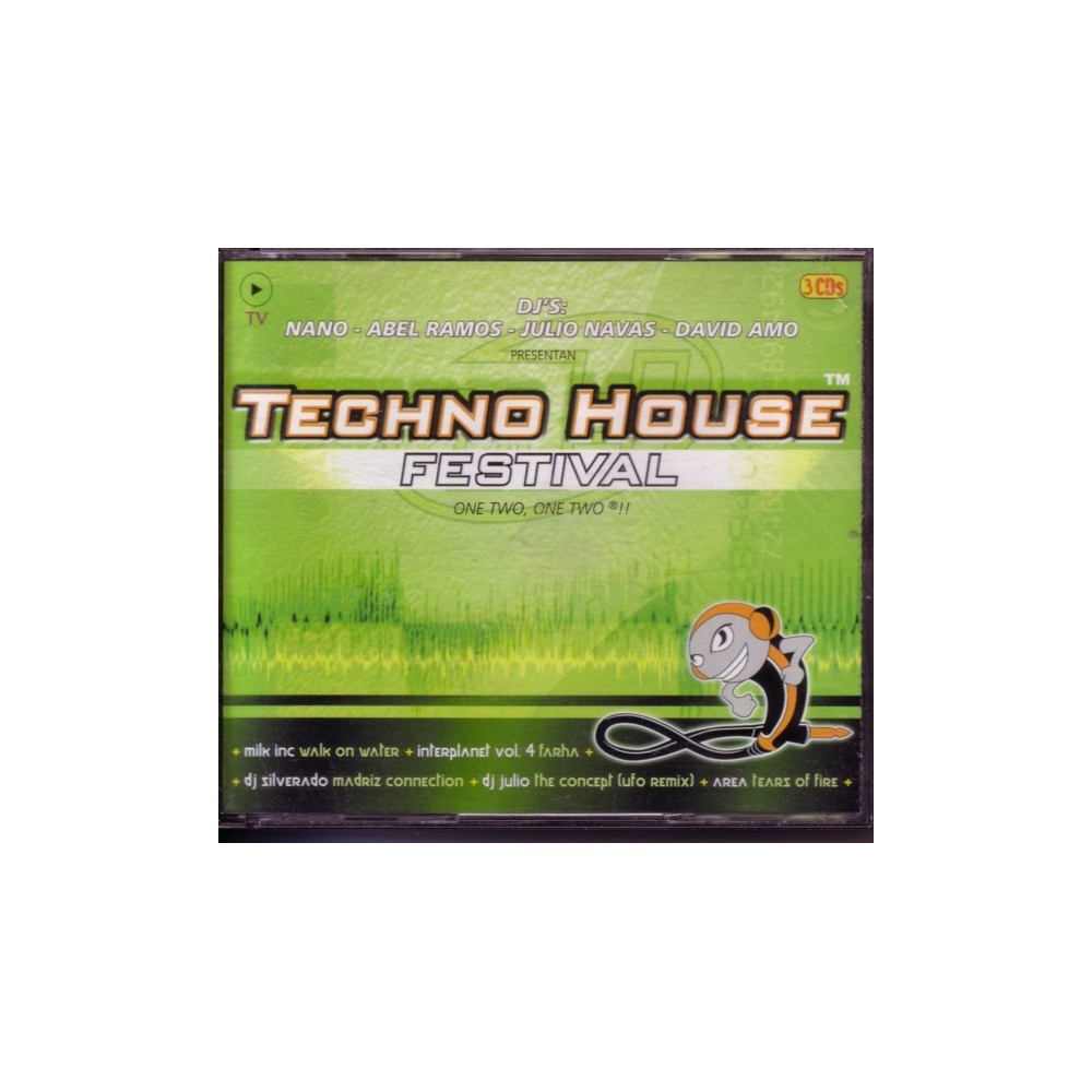Techno House Festival - DJ Nano - Abel Ramos - Julio Navas - David Amo (TRIPLE CD)
