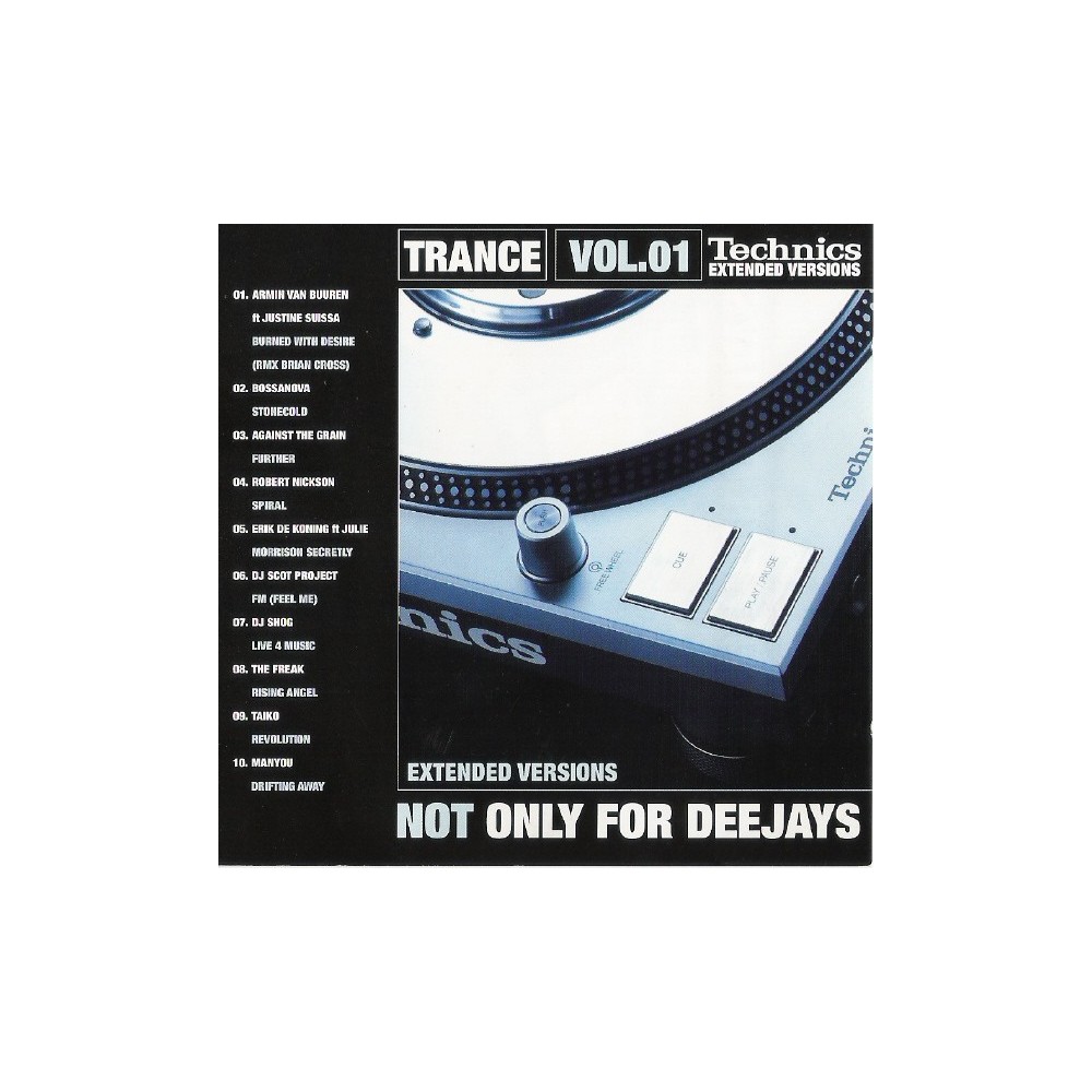 Trance Vol. 01 - Not Only For Deejays (RECOPILATORIO)