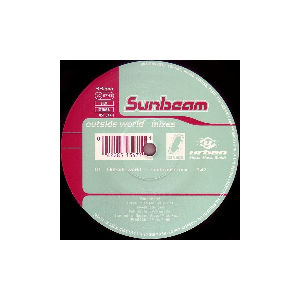 Sunbeam ‎– Outside World (Mixes) 