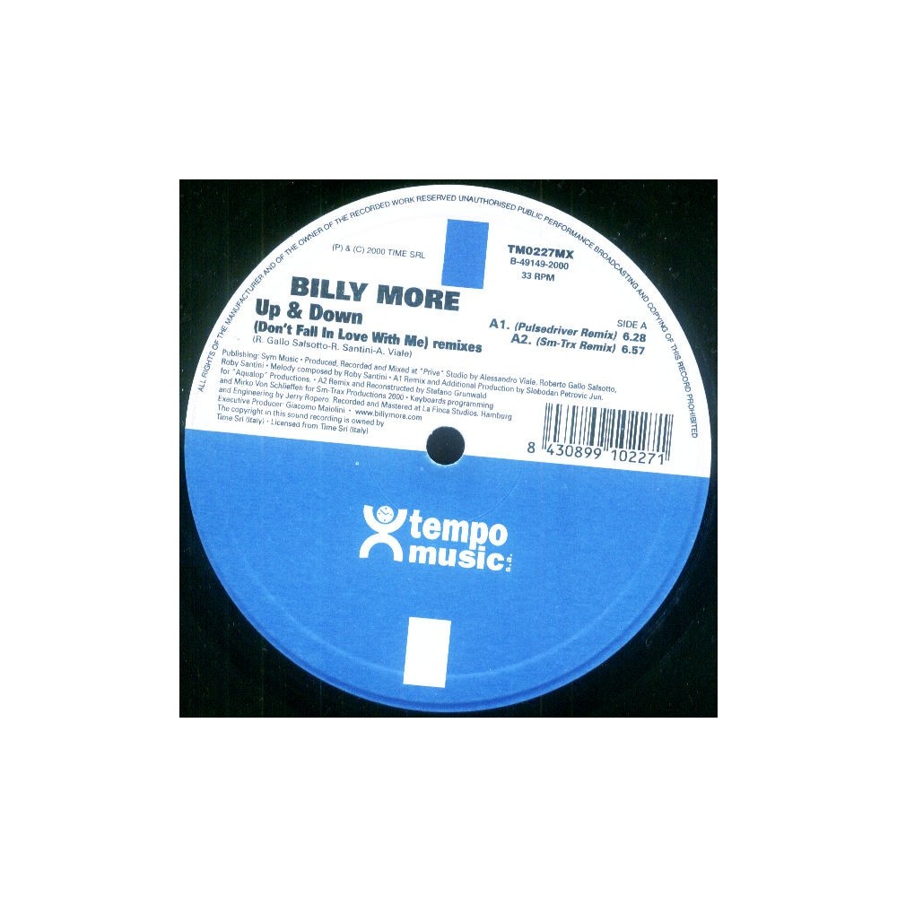  Billy More ‎– Up & Down (Remix Pulsedriver) 
