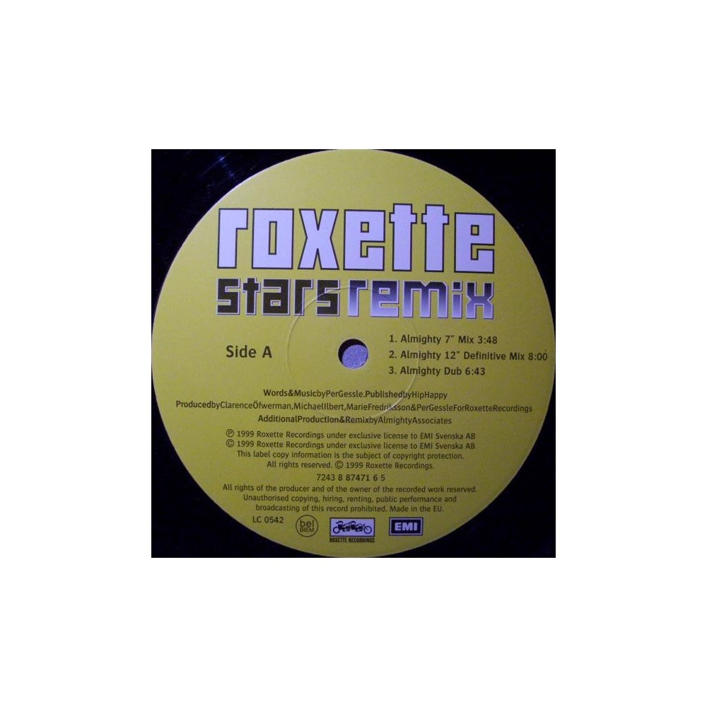 Roxette - Stars (Almighty Remix) 