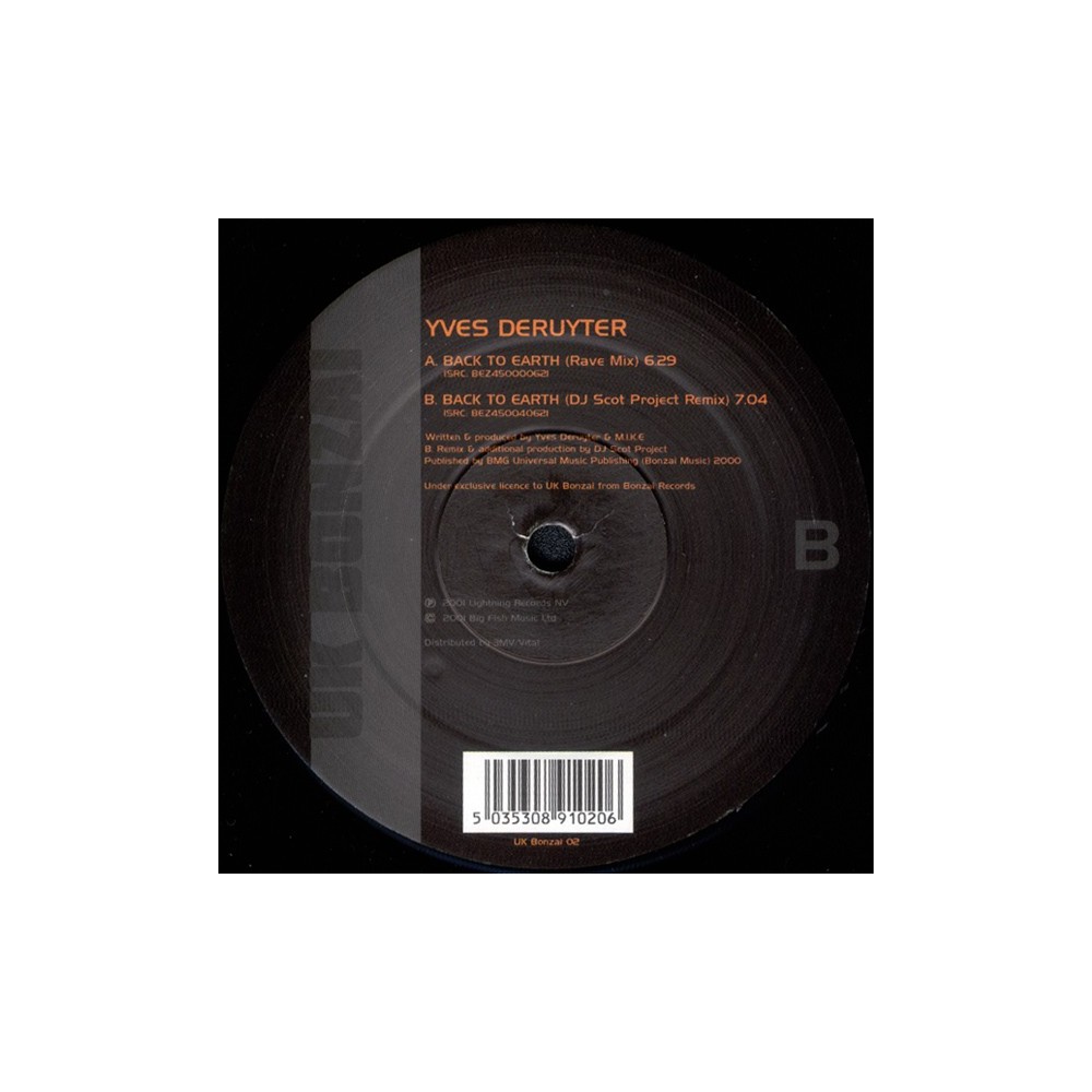 Yves Deruyter - Back To Earth (RAVE + SCOTT PROJECT REMIX)