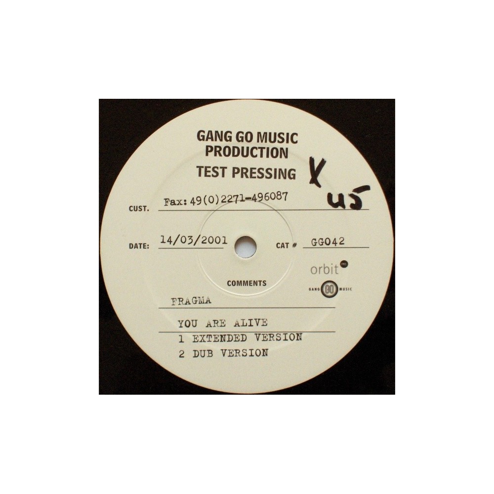  Fragma ‎– You Are Alive (EDICIÓN ALEMANA)