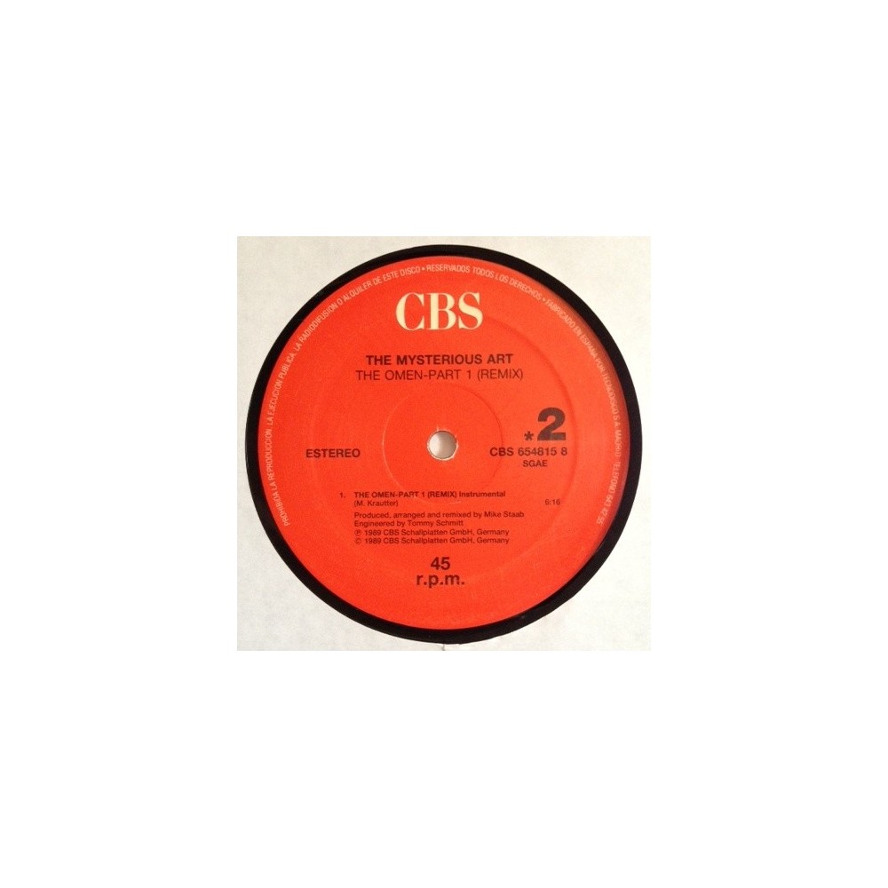 The Mysterious Art  ‎– The Omen Part 1 (Remix) 