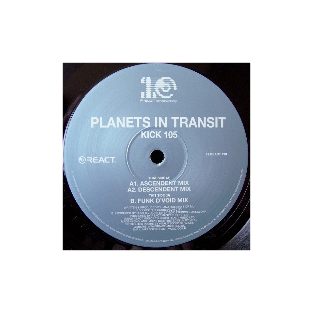 Planets In Transit ‎– Kick 105