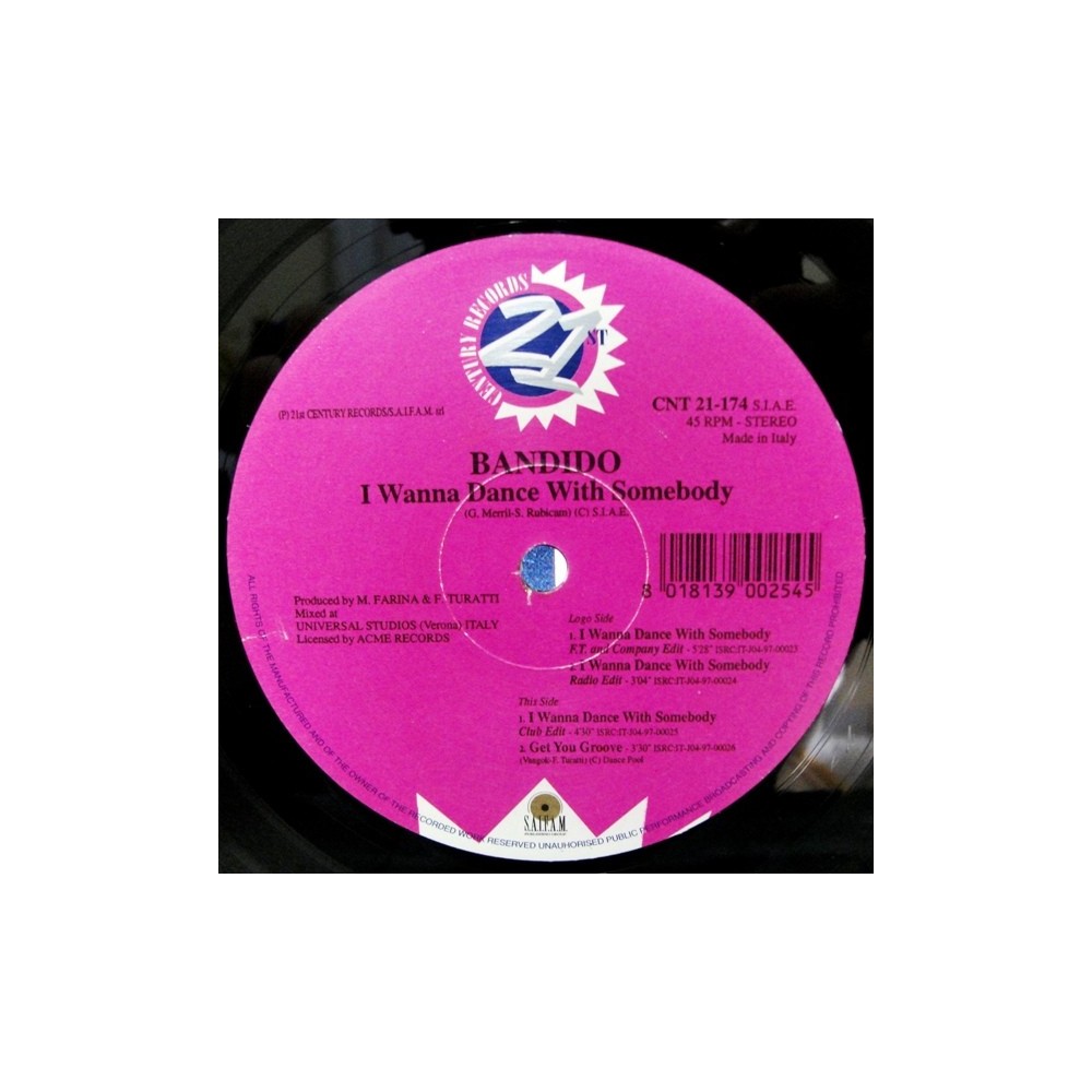 Bandido – I Wanna Dance With Somebody (TEMAZO ITALO¡)