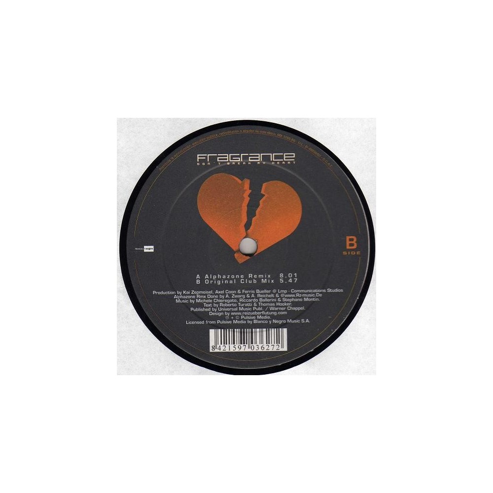 Fragrance - Don't Break My Heart (BLANCO Y NEGRO)