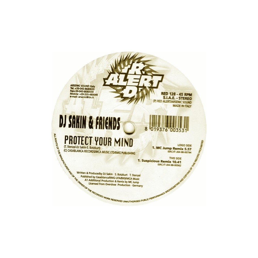 DJ Sakin & Friends ‎– Protect Your Mind (Remixes) 