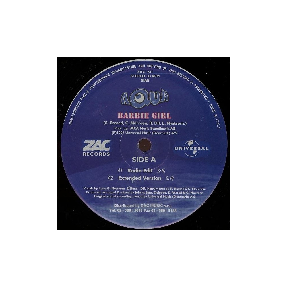 Aqua ‎– Barbie Girl 