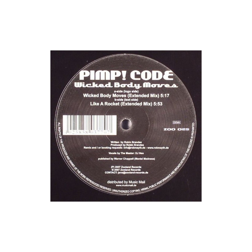 Pimp Code ‎– Wicked Body Moves 