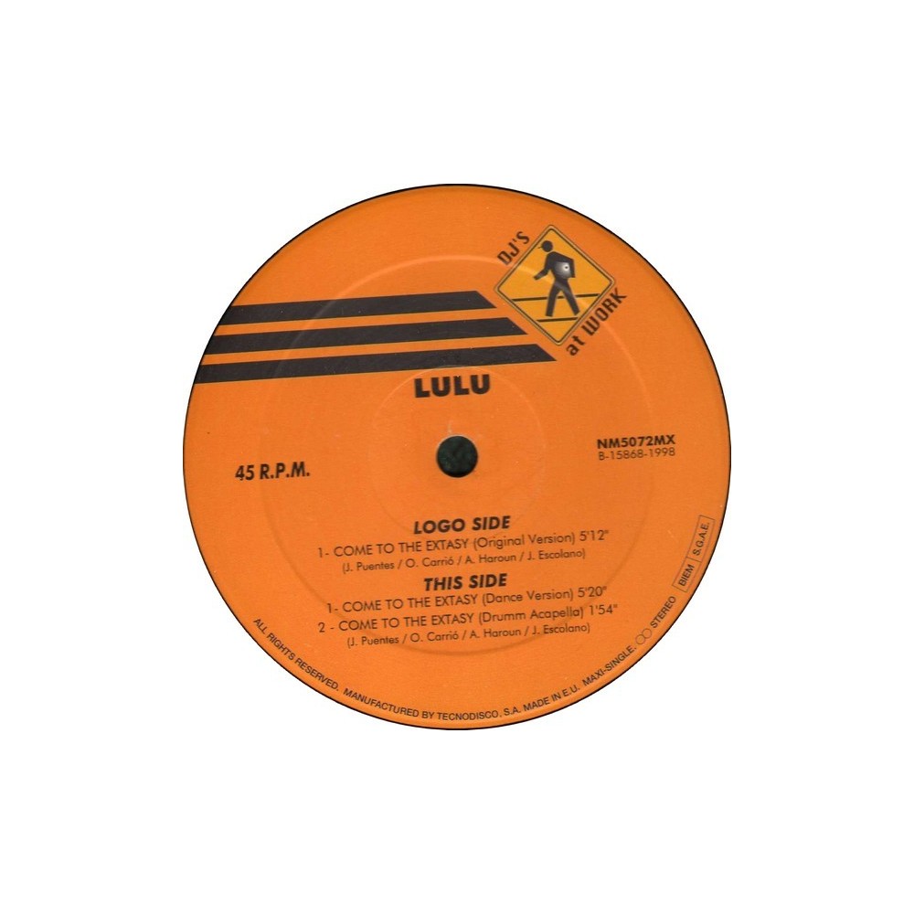 Lulu  ‎– Come To The Extasy