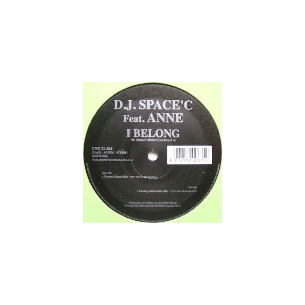 DJ Space'C ‎– I Belong
