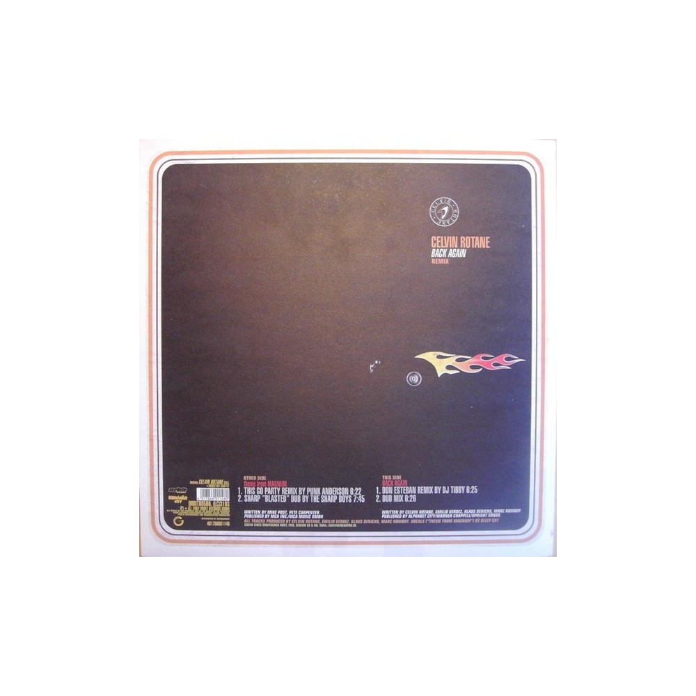 Celvin Rotane ‎– Theme From Magnum (Remix) / Back Again