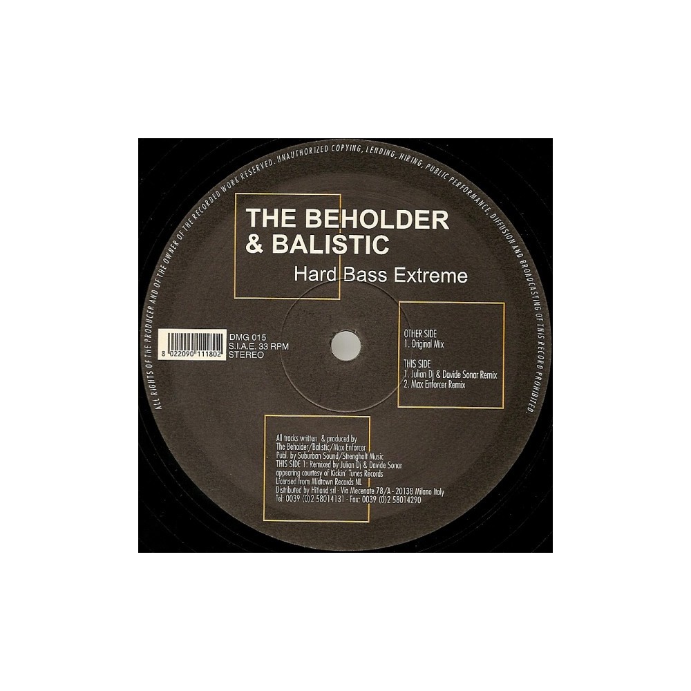 The Beholder & Balistic - Hard Bass Extreme