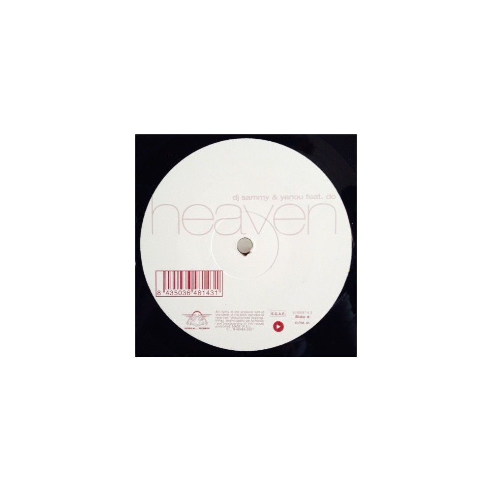  DJ Sammy & Yanou ‎– Heaven (Remixes)