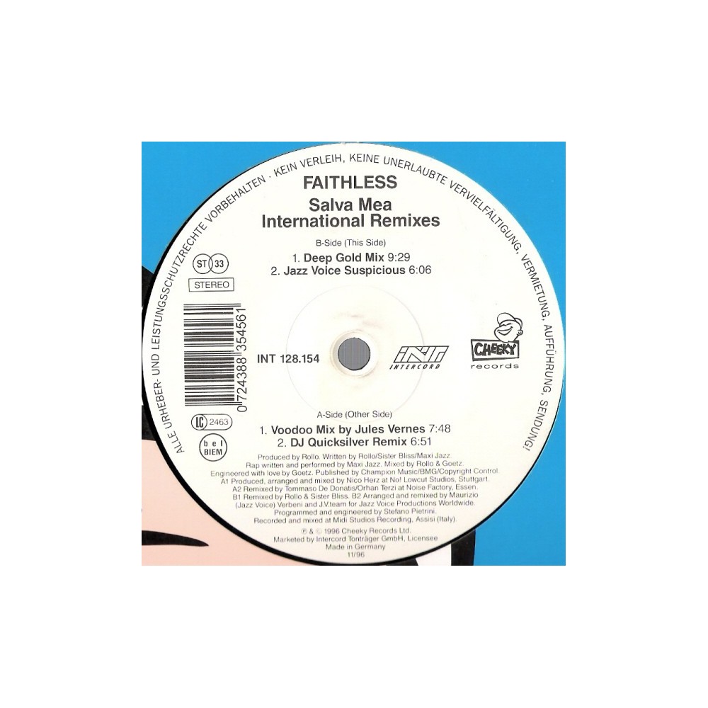  Faithless ‎– Salva Mea (International Remixes) 