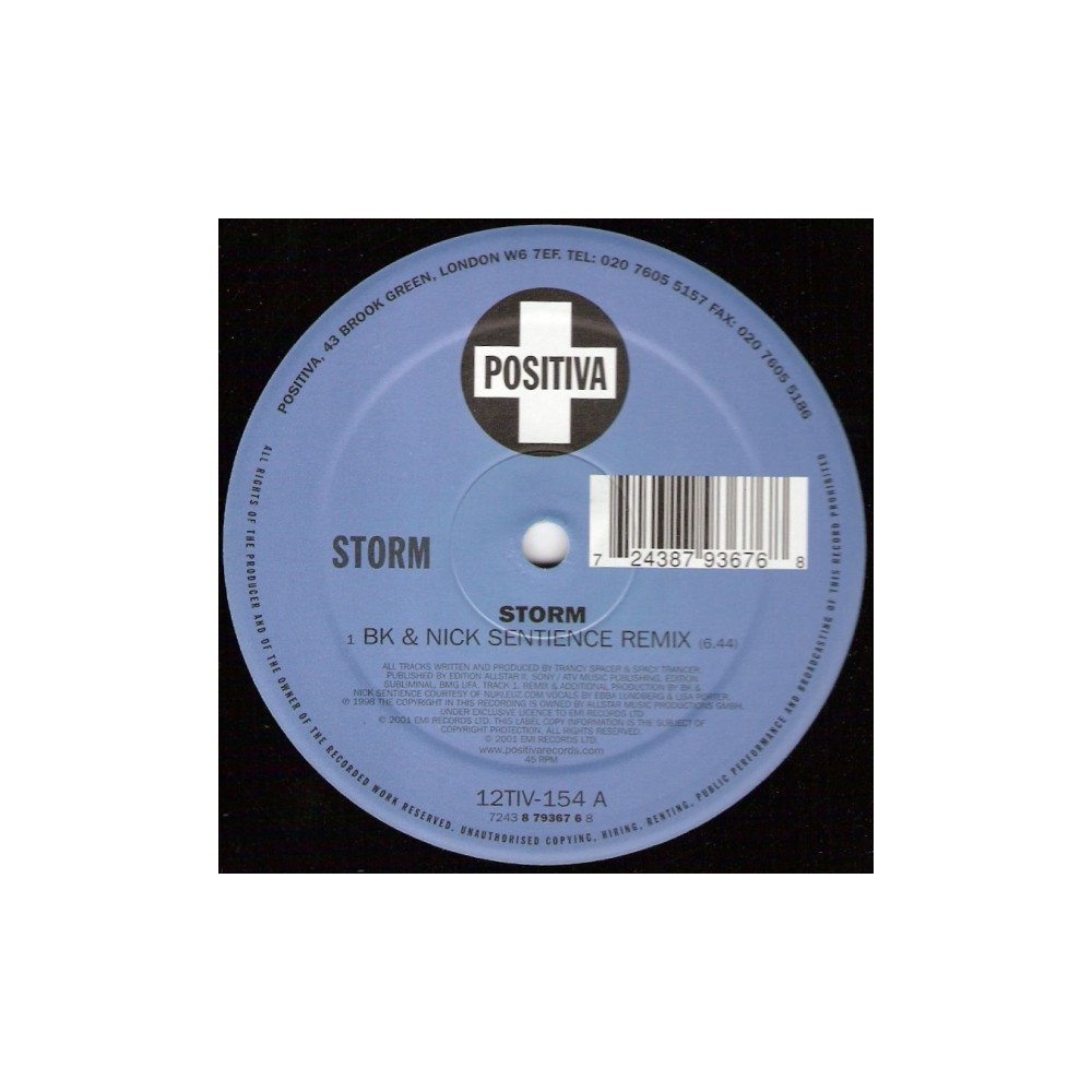 Storm ‎– Storm (BK & Nick Sentience Remix)